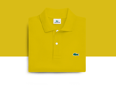 polo lacoste amarillo hombre